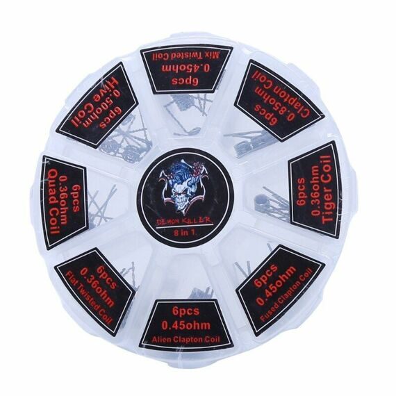 Готовые спирали (койлы) 8 In 1 Coil Box Demon Killer (UTM) 8 видов 48 шт. Готовые спирали (койлы) 8 In 1 Coil Box Demon Killer (UTM) 8 видов 48 шт.